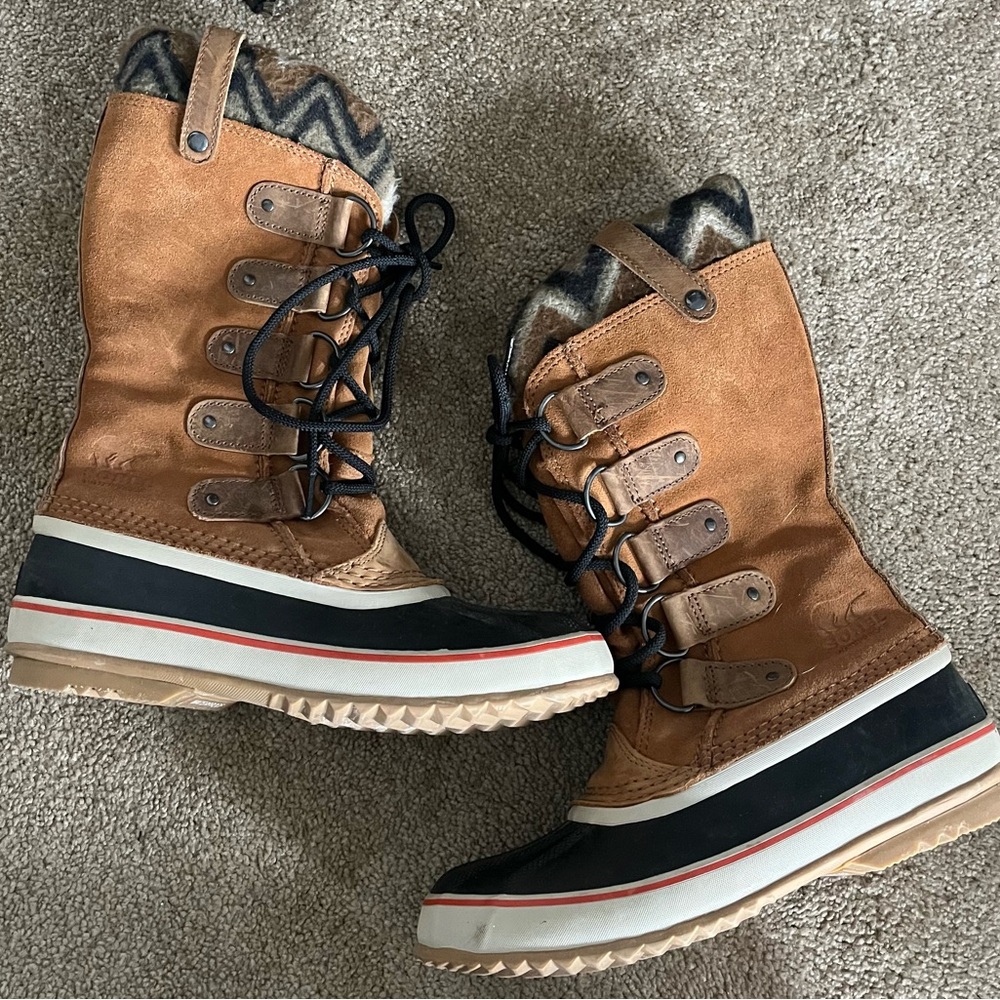 Sorel Joan of Arctic Fleeced Lined Waterproof Snow Boots Size 9.5